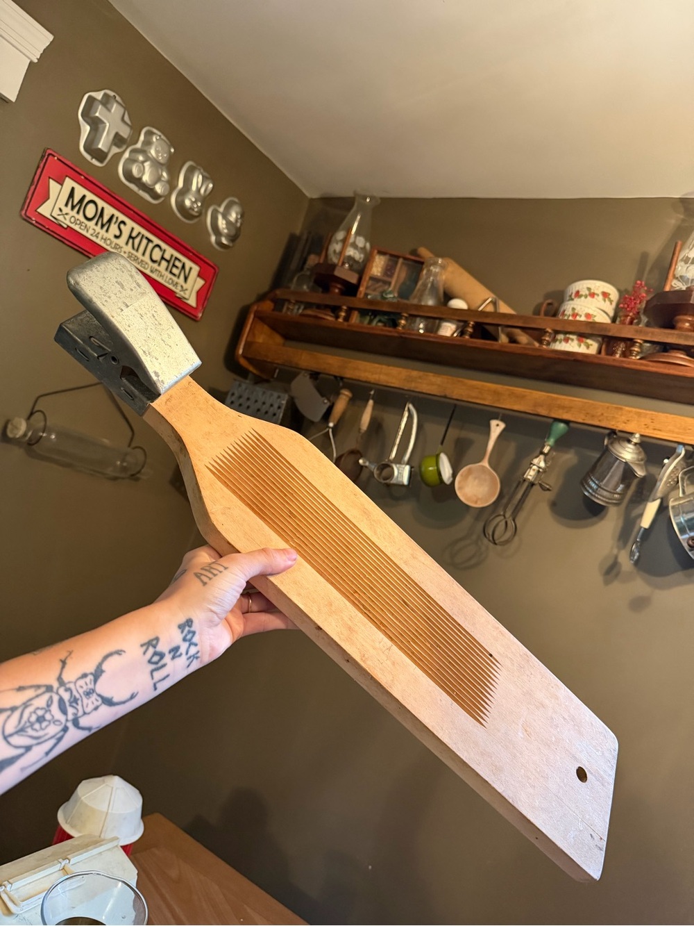 Vintage wood fish filet